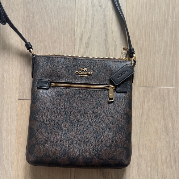 Coach Signature Brown Crossbody Rowan Bag - Picture 1 of 2